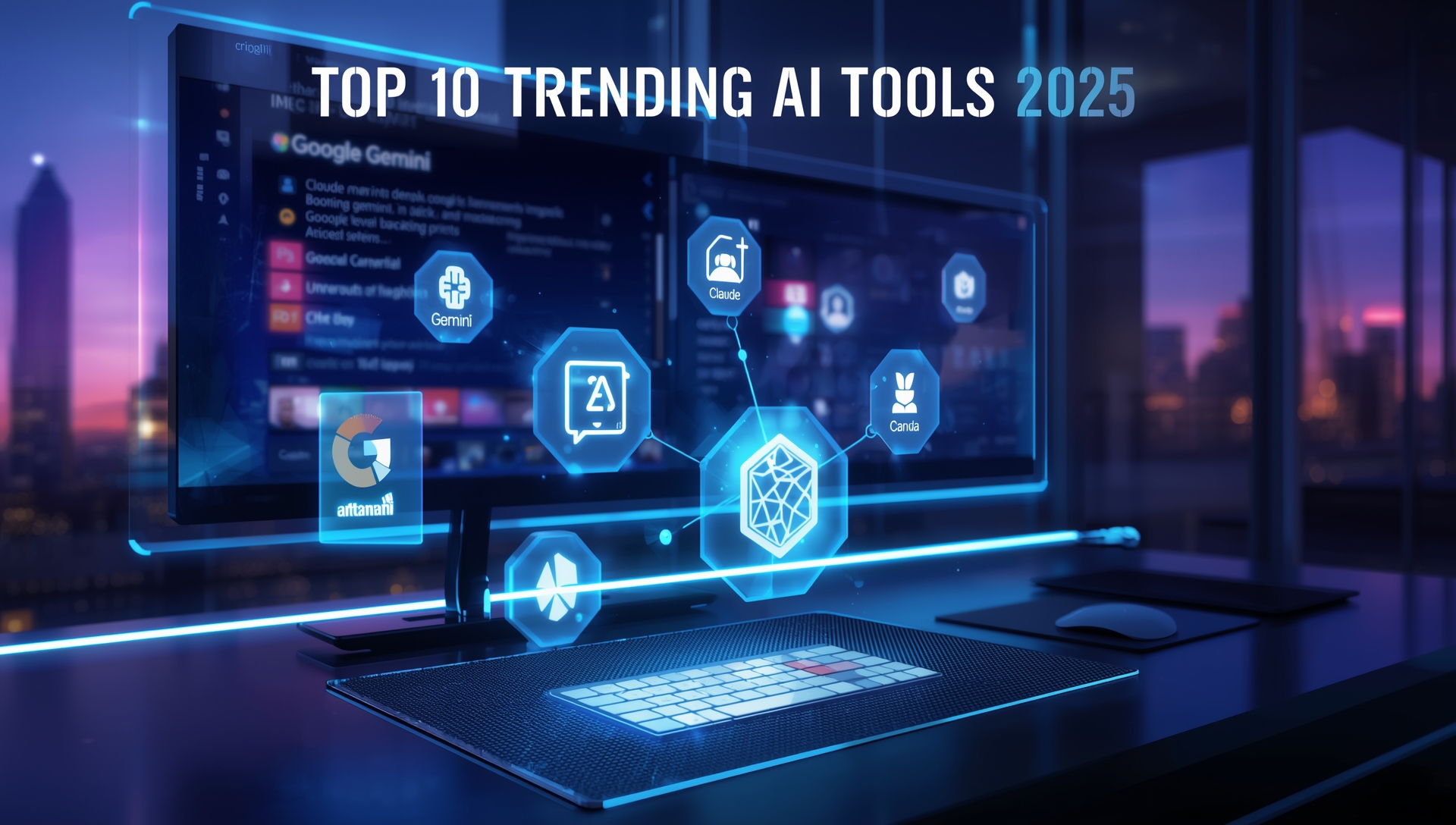Top 10 Trending AI Tools 2025 for Business and Creators